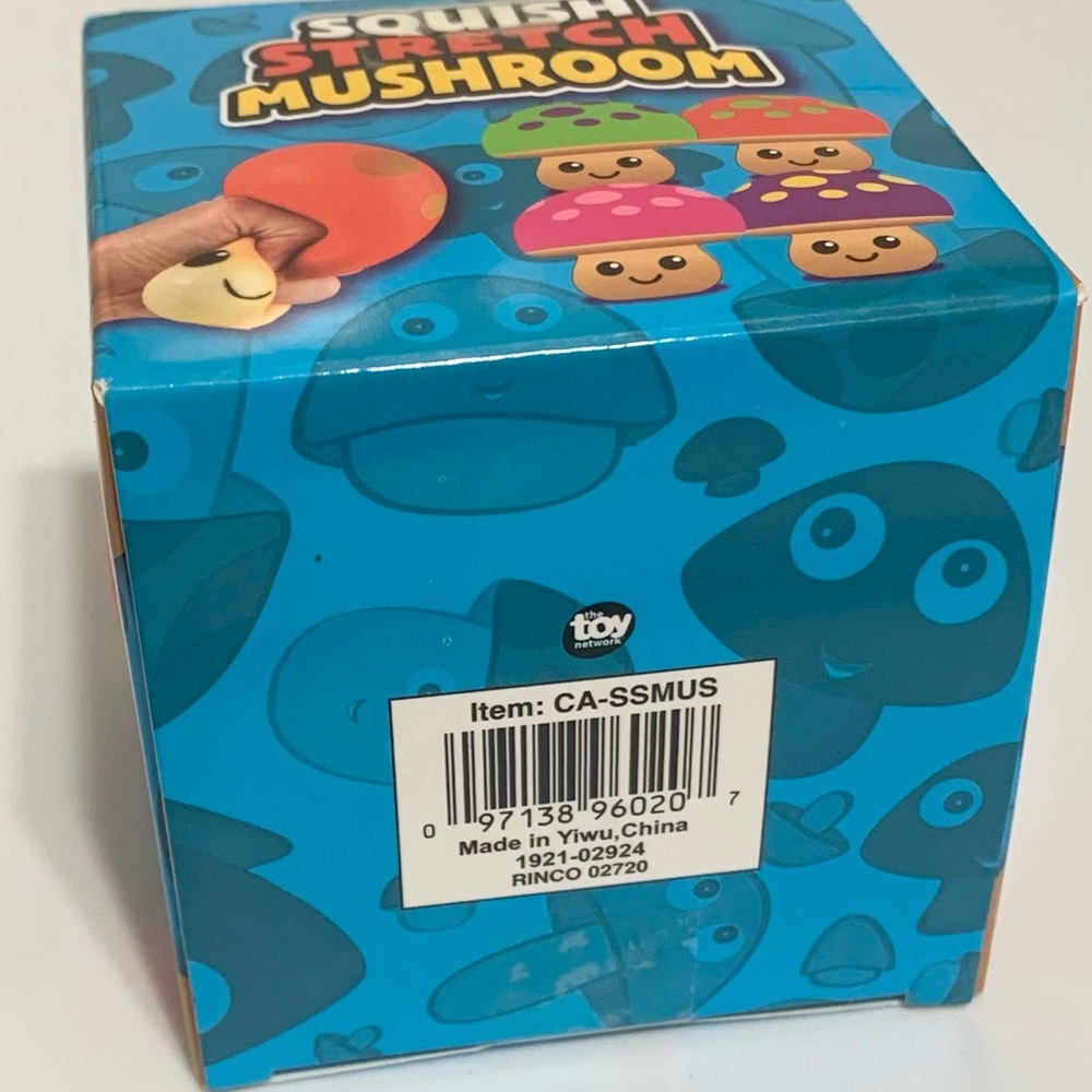 Squish Stretch Mushroom NEW Squishy Sensory Toy PINK - Picture 4 of 6